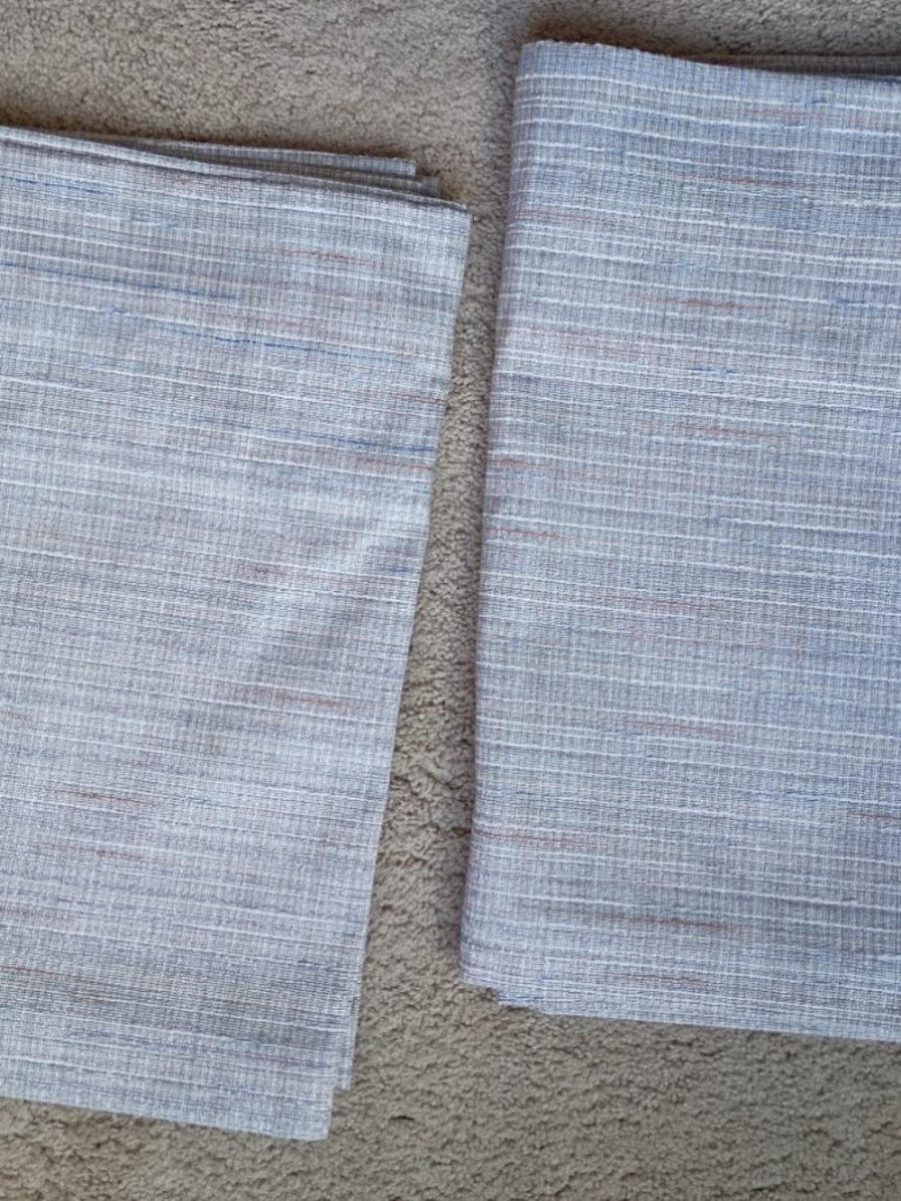 JCPenney Home Collection Set of 2 Window Valance Insulated Lined Gray Blue NWOT